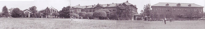 1965年頃の九州学院建物群(S4回卒業、小崎義昭氏撮影)